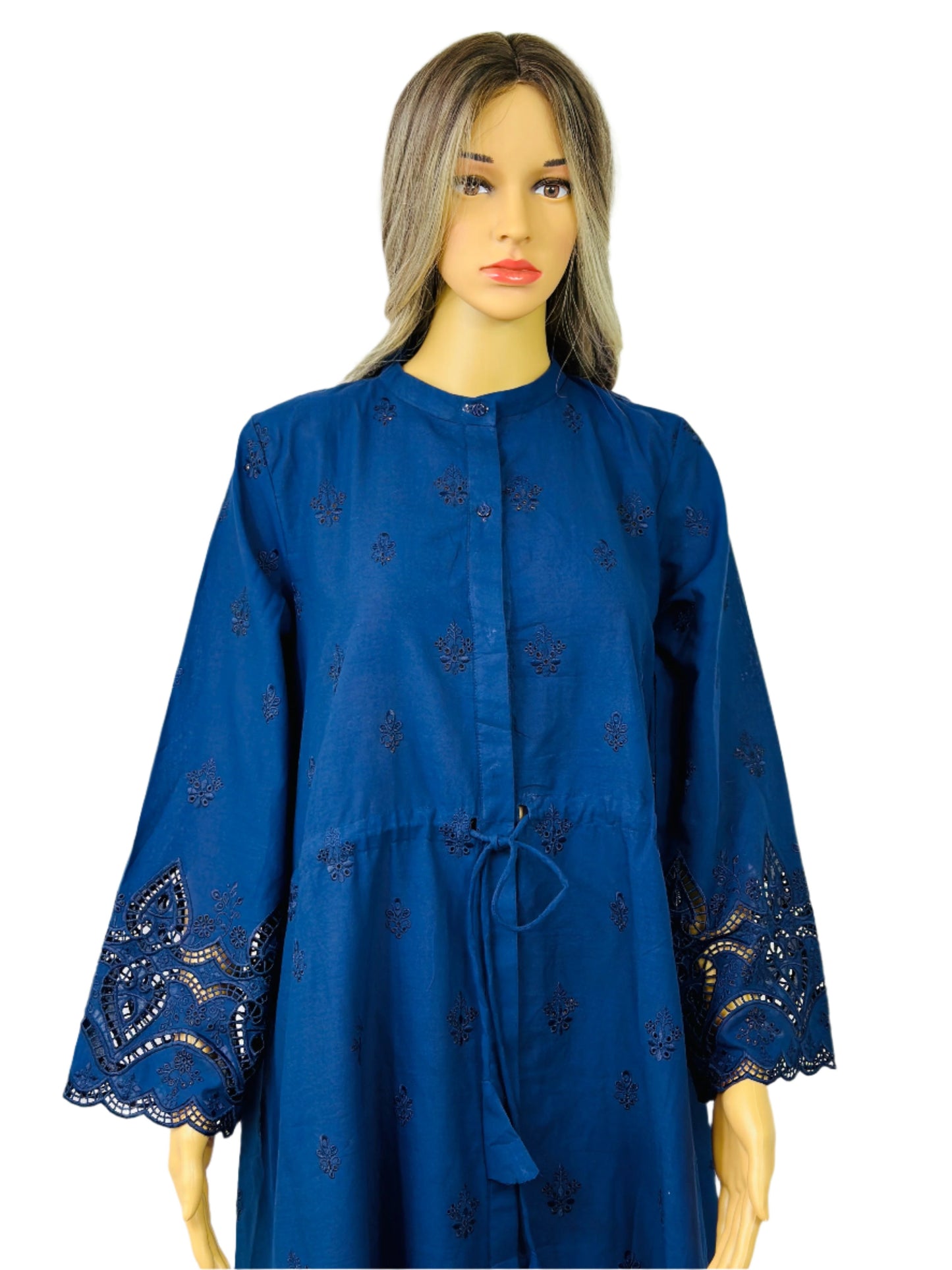 Navy Blue Embroidered Dress ZAHRA Navy Blue Embroidered Dress ZAHRA