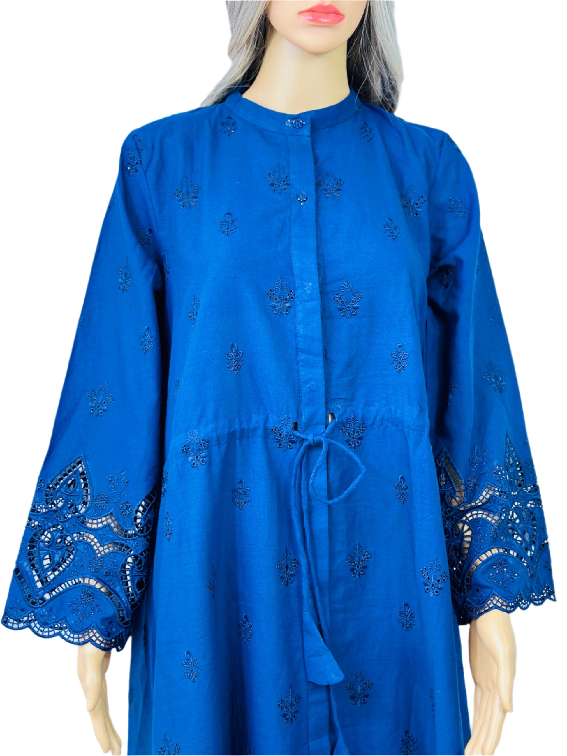 Navy Blue Embroidered Dress ZAHRA Navy Blue Embroidered Dress ZAHRA