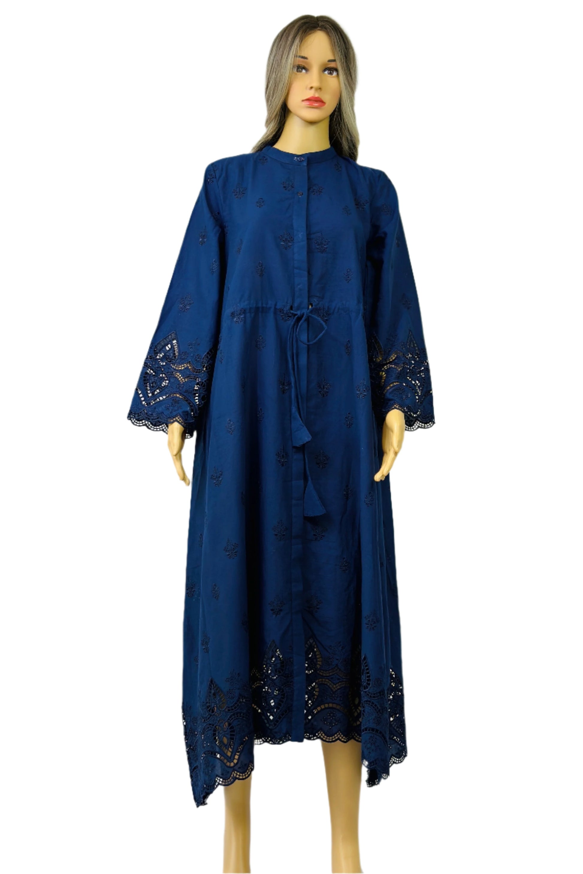 Navy Blue Embroidered Dress ZAHRA Navy Blue Embroidered Dress ZAHRA